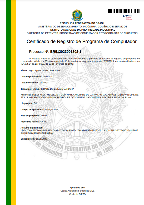 Certificado de Programa de Computador 2