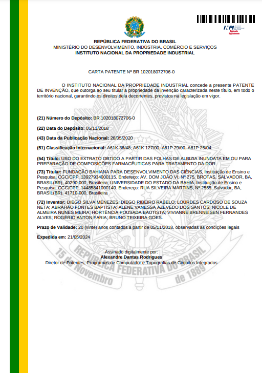 Certificado de Patente 2